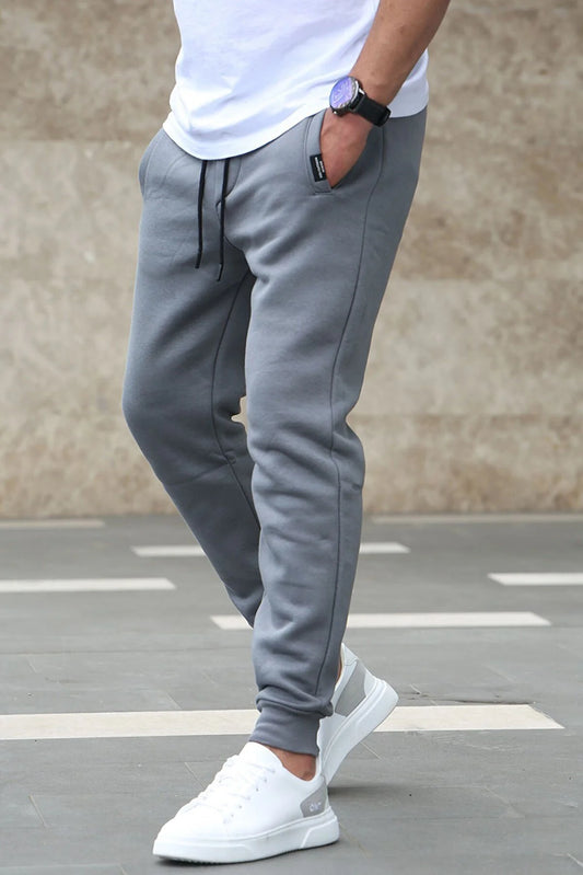 Madmext Men's Grey Basic Tracksuit