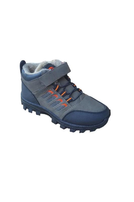 Lagoos Boy's Khaki Fur Striped Children's Boots