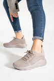 Inan Ayakkabi Women's Beige Knitwear Sports Shoes