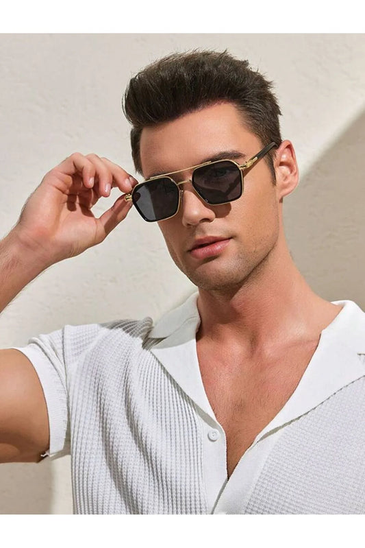 Watch Of Royal Men's Royal Eyewear Gold-Black Sunglasses