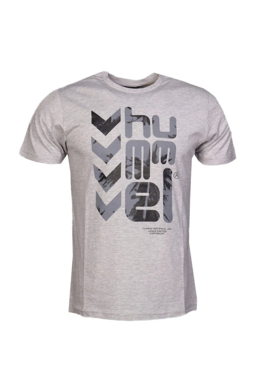Hummel Men's Gray Short Sleeve T-Shirt
