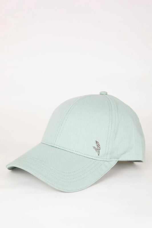 Defacto Women's Turquoise Cotton Hats