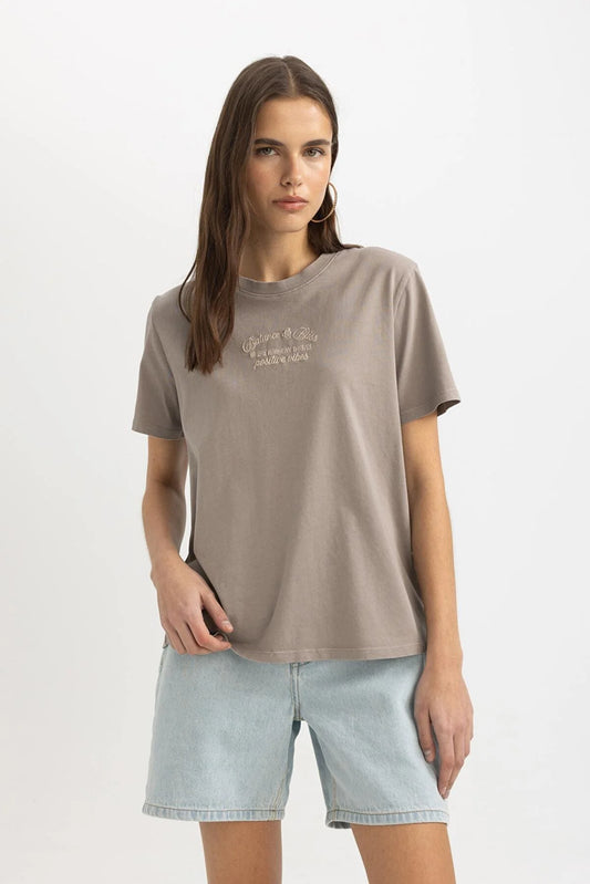 Defacto Women's Regular Fit T-Shirt