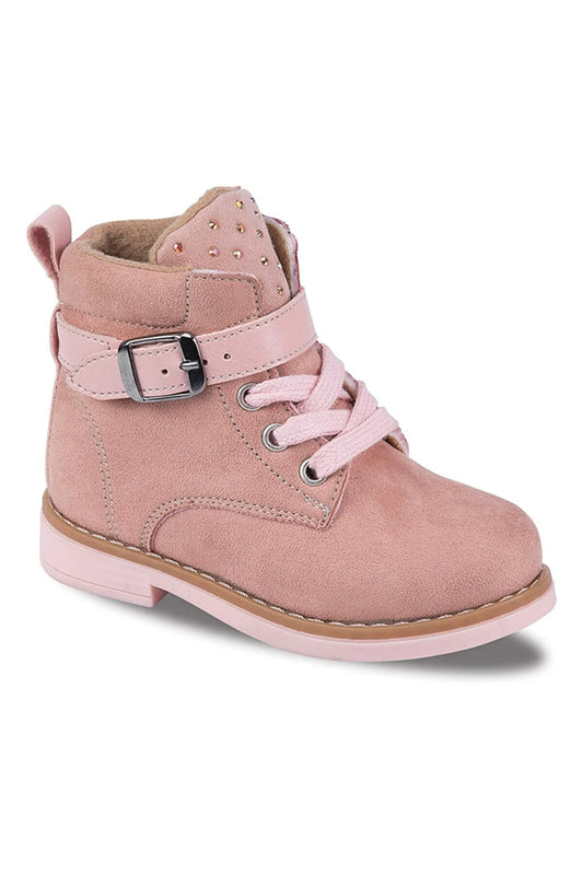 Jump Girl's Pink Daily Long Top Thick Sole Sneaker Sports Boots