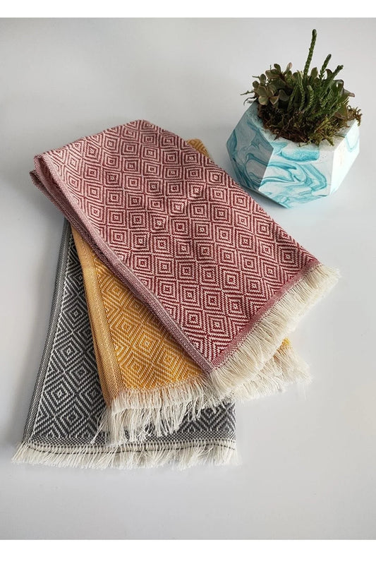 Şaheser Kitchen Set of 3 50x30cm Towels