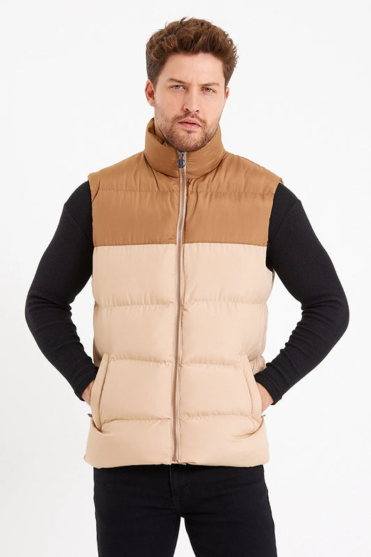 Weyeze Men's Camel Inflatable Vest