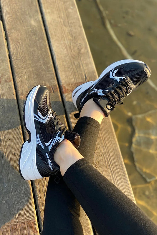 aleynashoes Women's Black Sports Shoes