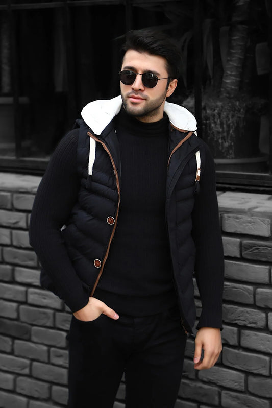 Weyeze Men's Black Lenasso Inflatable Vest