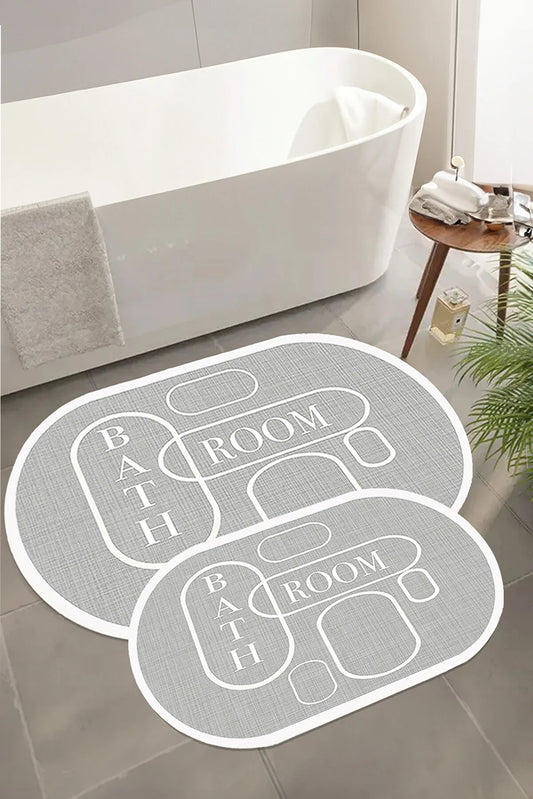 Decomia Home Bathroom Double Bath Mat