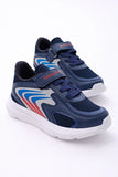 Tonny Black Boy's Navy Blue Red Rubber Laced Velcro Sports Shoes
