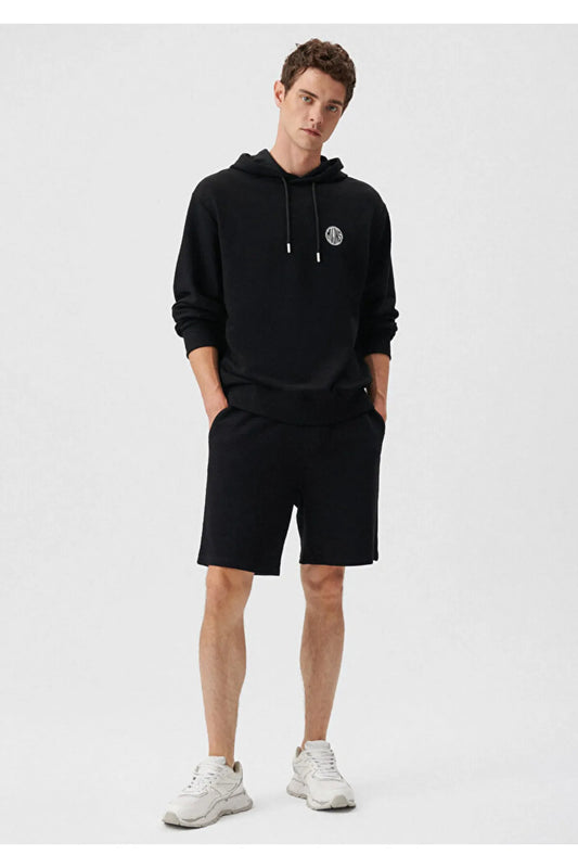 Mavi Men's Black Knitted Shorts