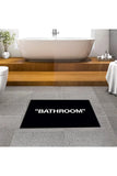 Evaşk Bathroom Silky Velvety Carpet Surface Non-Slip Base Bath Mat