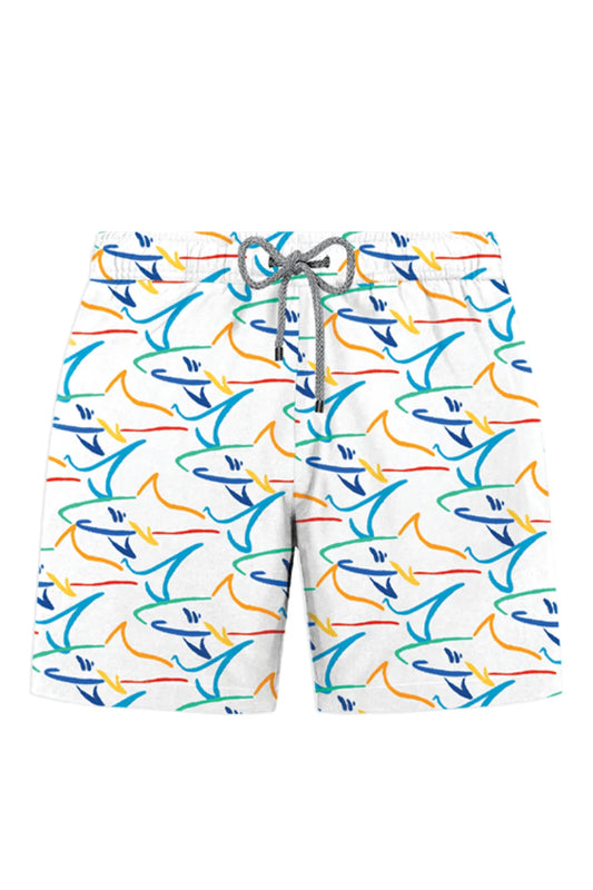 John Frank Men's Printed - Patterned Swim Shorts