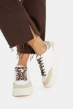 Bershka Women's Patterned And Glitter Detailed Sneakers