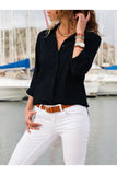Polo Bonetta Women's Basic Regular Fit Woven Viscose Fabric Shirt Blouse