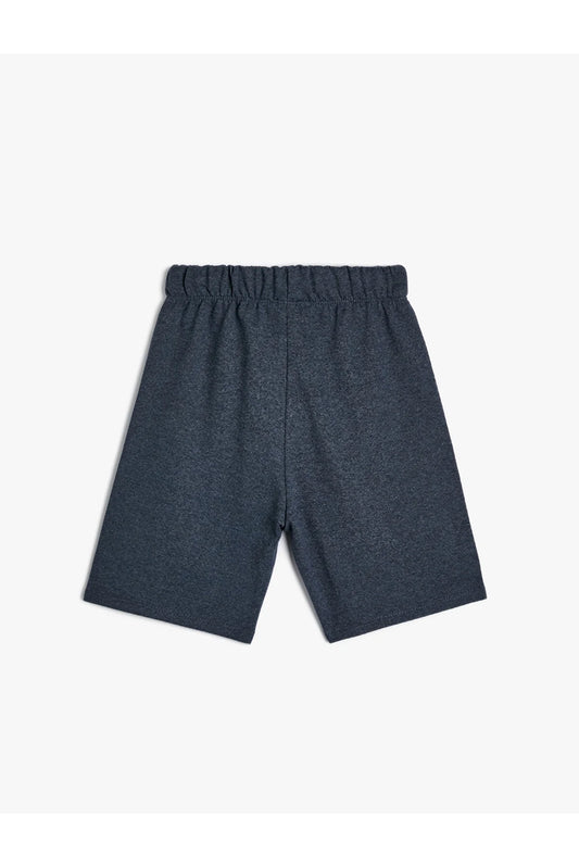 Cotton Boy's  with Print Detail and Tie Waist Shorts