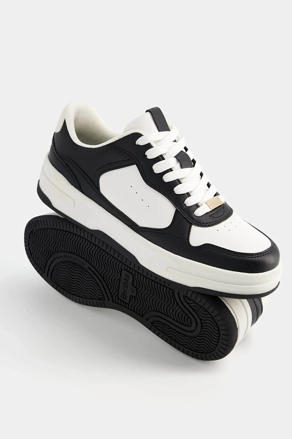 Bershka Skate Shoes Tiktok Bershka Flatform Sneakers Women –