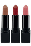 Avon Ultra Matte Marvelous Mocha, Red Supreme And Pure Pink Triple Lipstick Pack