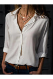 Polo Bonetta Women's Basic Regular Fit Woven Viscose Fabric Shirt Blouse