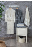 Guvenal Paris 12 Piece Velvet Laced Bathrobe Set