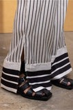 The Champ Clothing Women's Satin Double Striped Shirt Pants Sets