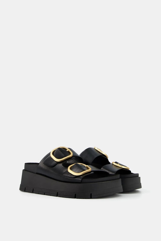 Bershka Women's Buckle Platform Sandals
