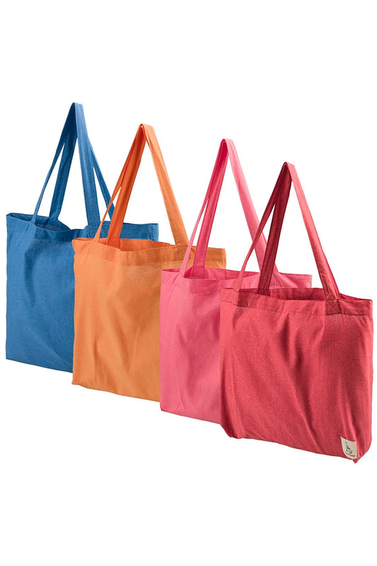 Gleam Atelier 4-Piece Tote Bag Set, Red, Orange, Blue, Pink, 45*50 Cm