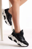 Tonny Black Women's Black and White Sport Shoes