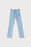 Stradivarius Women's Blue Straight Comfort Fit Jeans