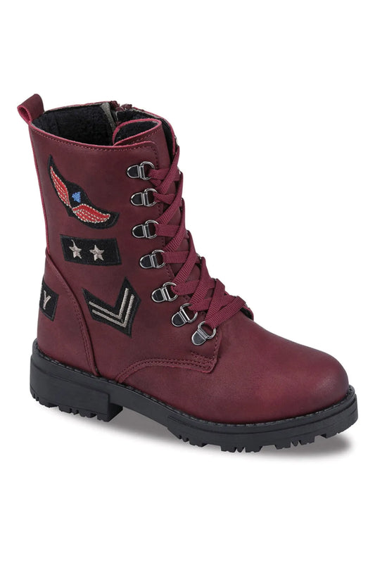 Jump Girl's Burgundy Boots