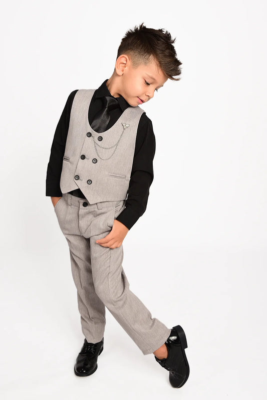 Boy's Grey Suit, طقم ولادي