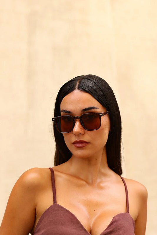 Modalucci Women's Brown Sunglasses