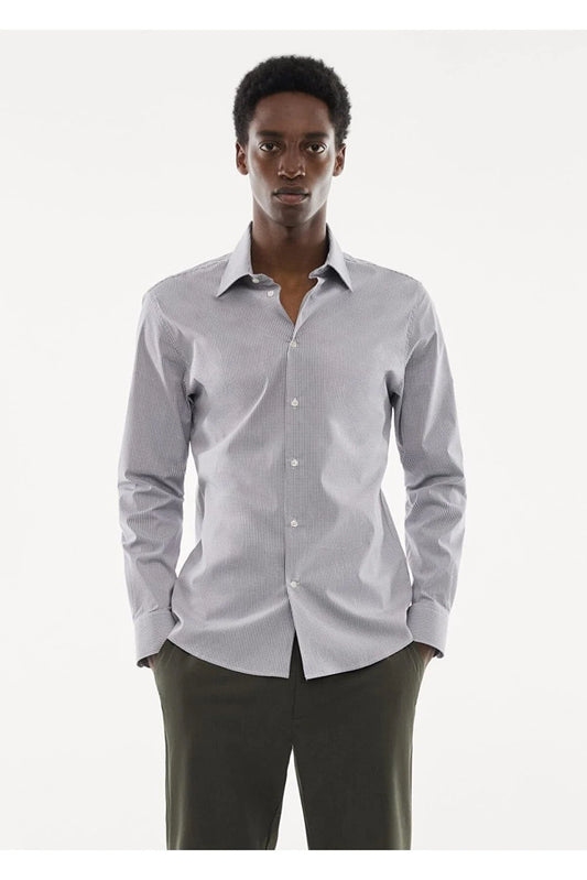 Mango Men's Grey Shirt