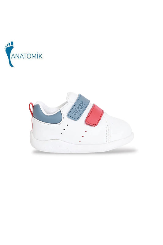Vicco Baby White Blue Bangkok First Step Shoes
