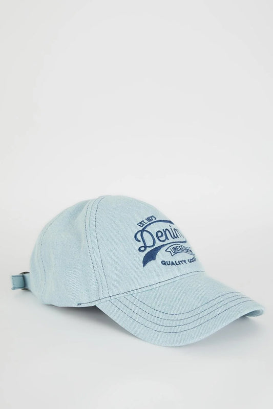 Defacto Women's Embroidered Jean Cap Hats
