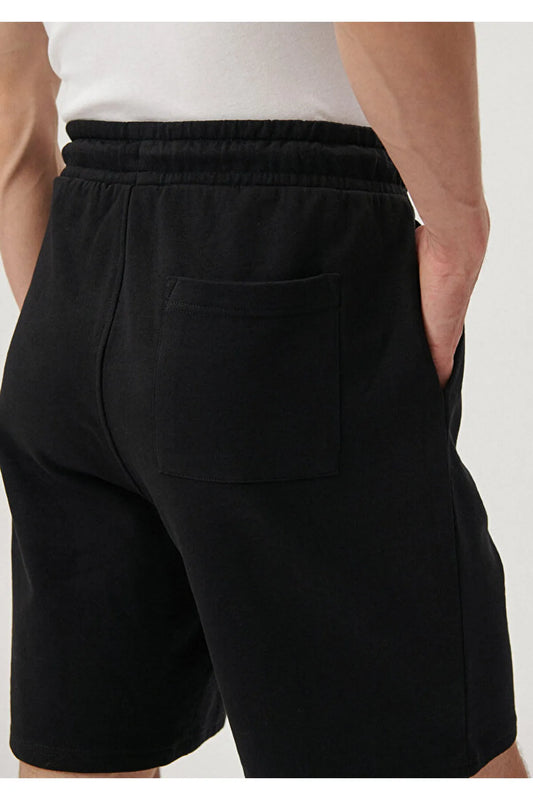 Mavi Men's Black Knitted Shorts