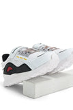 Tonny Black Boy's White Velcro Sport Shoes