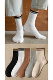 BGK Men's Colorful 5 Pairs Striped College Socks