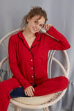 Strawberry Women's Red Buttoned Pajama