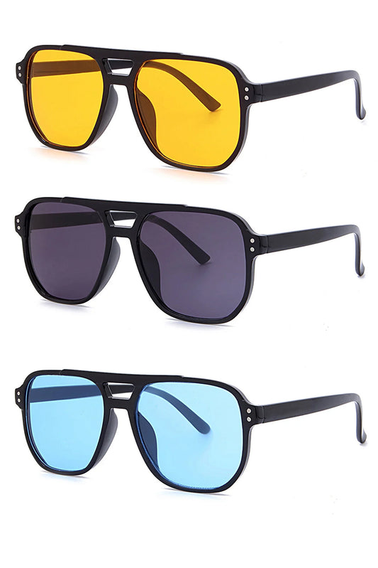Modalucci Men's 3-Pack Opportunity Sunglasses