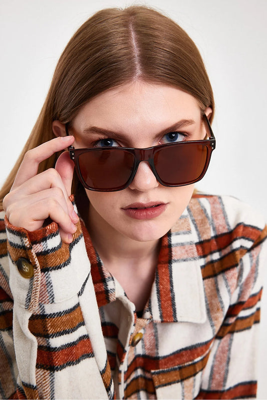 Modalucci Women's Brown Sunglasses