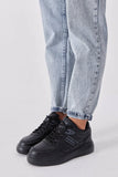 Tonny Black Women's Black Poly Sole Side Sport Shoes