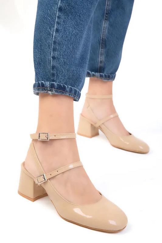 Soho Women's Skin Patent Leather-Ten Heel