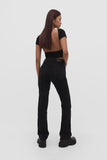 Stradivarius Women's Black Straight Comfort Fit Jeans