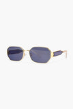 Watch Of Royal Men's Gold Black Sunglasses