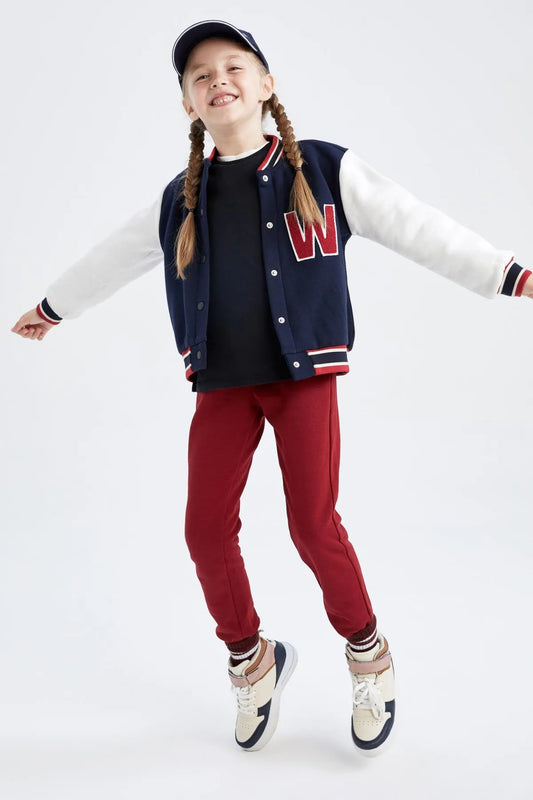 Defacto Girl's Bordo Jogger Sweatpants