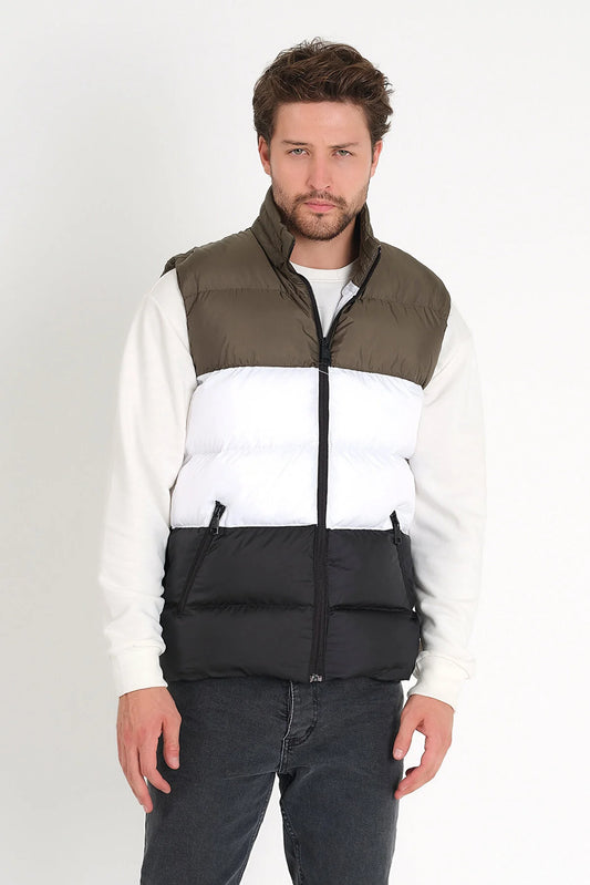 Weyeze Men's Khaki Inflatable Vest