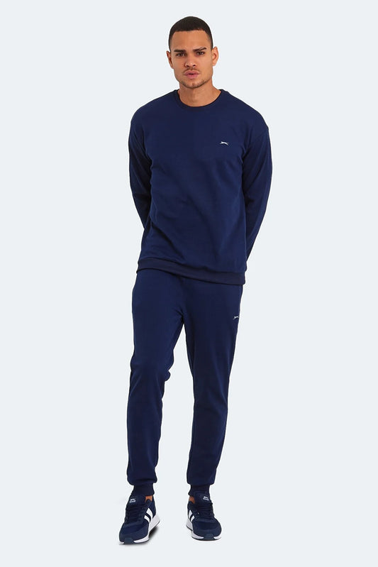 Slazenger Men's Navy Blue Offender Ktn Small Size Tracksuit