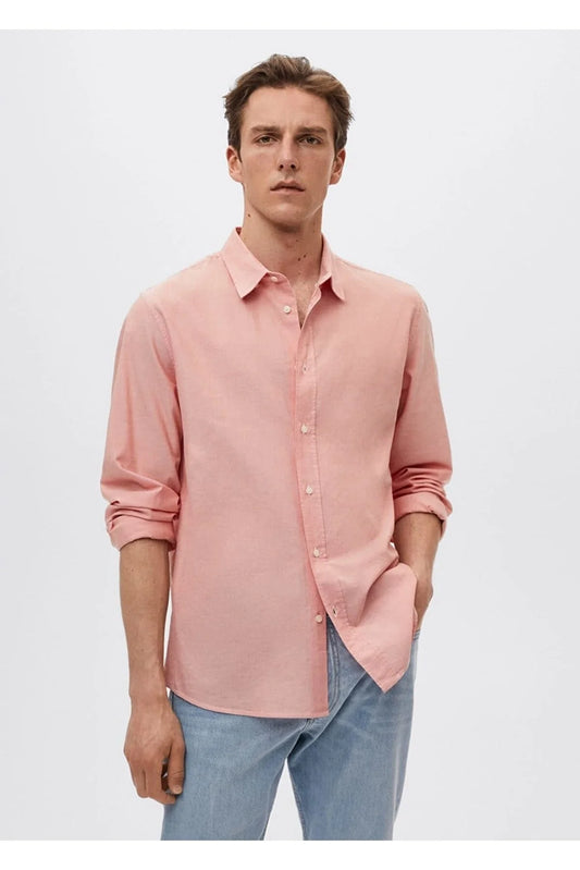 Mango Men's Regular Fit Cotton Shirt