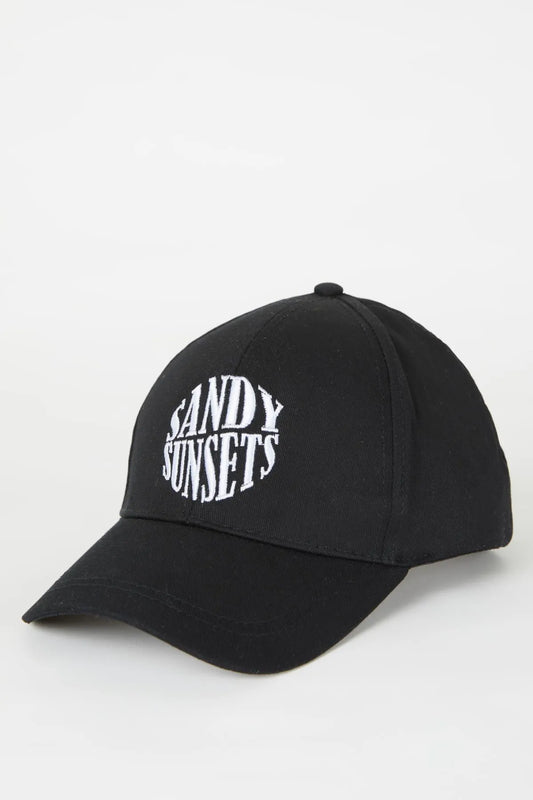 Defacto Women's Embroidered Woven Baseball and Basketball Hats